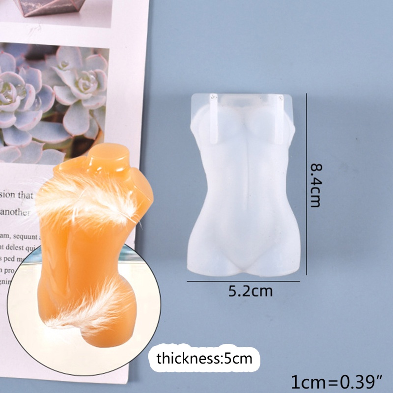 ✿ Khuôn Silicone Làm Sáp Thơm Cơ Thể Người DIY