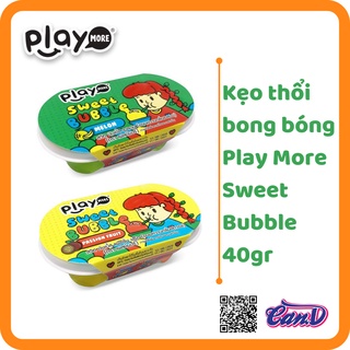 (2 vị) Kẹo thổi bong bóng Play More Sweet Bubble 40gr