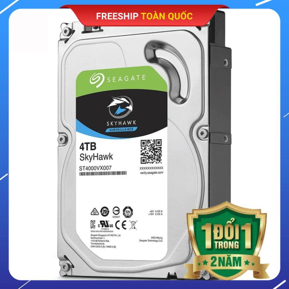 Ổ Cứng HDD SEAGATE 4TB SKY-HAWK I Chuyên Camera [FREESHIP TOÀN QUỐC]