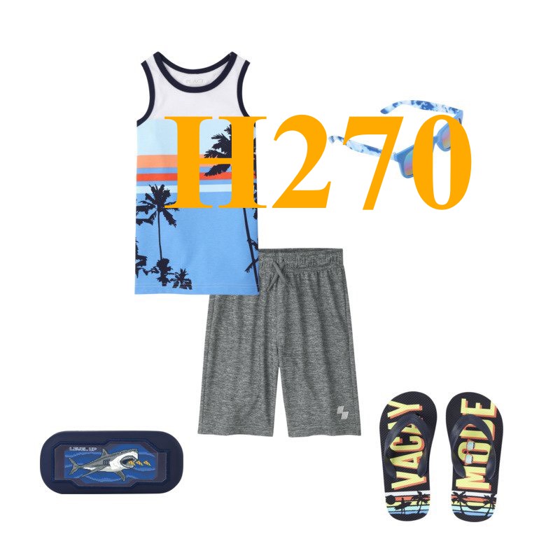 Mã H270: Áo thun ba lỗ bé trai Place  hàng Vnxk dư xịn chất thun cotton mềm mịn, bé mặc hè quá đẹp, màu sắc tươi sáng,