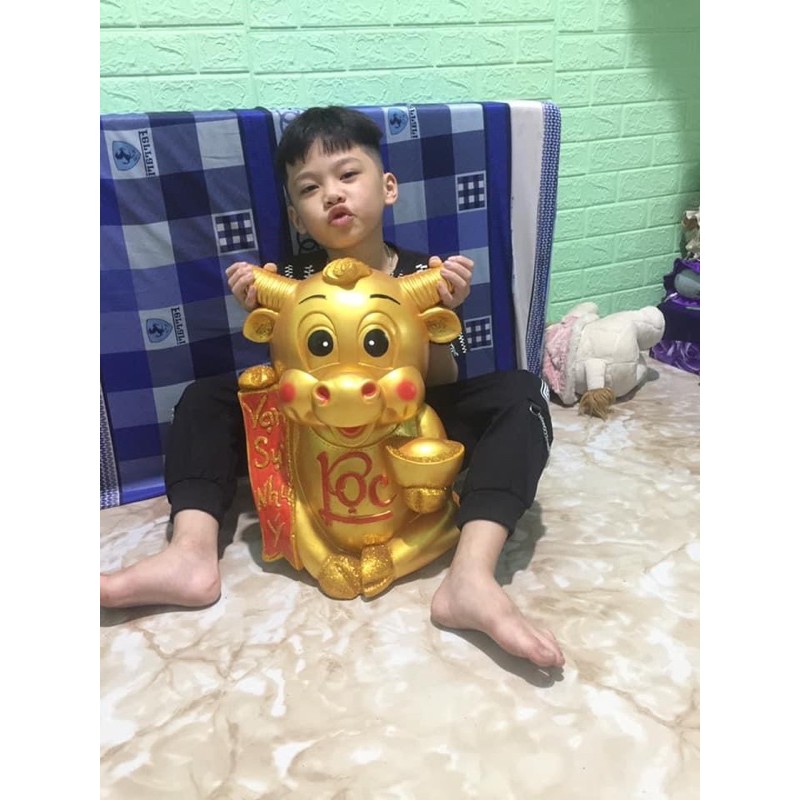 Heo đất tiết kiệm hình trâu vàng vạn sự khổng lồ
