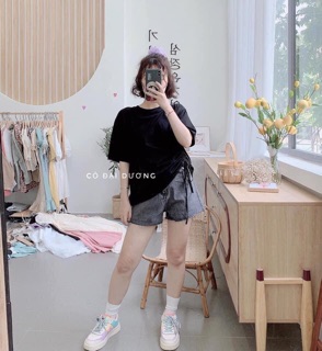 Áo crotop rút dây sườn