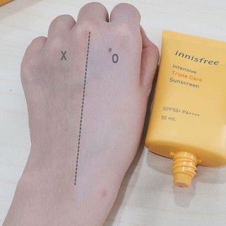 [Triple Care Upgrade] Kem Chống Nắng Chống Trôi, Điều Chỉnh Tông Da Innisfree Intensive Triple-Shield Sunscreen SPF50+/P