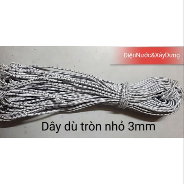 [ BÁN LẺ ] Dây dù tròn nhỏ 3mm, 4mm