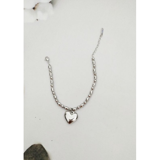 Charm trái tim inox đẹp không đen không gỉ sét