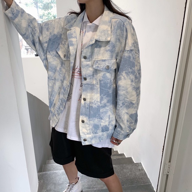 Áo khoác kaki loang phối màu unisex Ulzzang siêu chất ❤️