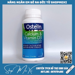 Canxi bầu Úc Ostelin Calcium & Vitamin D3 130 viên - bổ sung canxi cho bà bầu