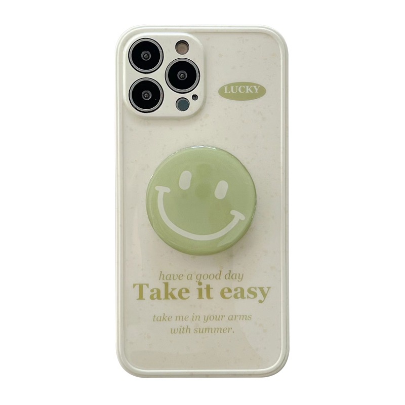 Ốp Điện Thoại Mềm Có Giá Đỡ Hình Mặt Cười Cho iPhone 13 / 12 Pro MAX / 13 Pro / X / XS / XR / XS MAX / 11 / 11 Pro MAX 14
