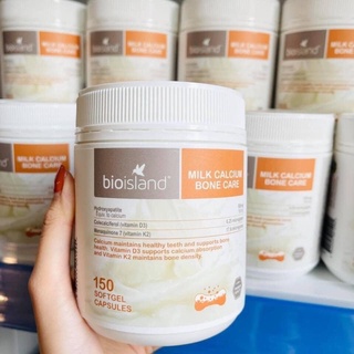 Viên Sữa Milk Calcium Bone Care Bio Island Bổ Sung Canxi Hỗ Trợ Xương Khớp 150 Viên Mẹ Rofi