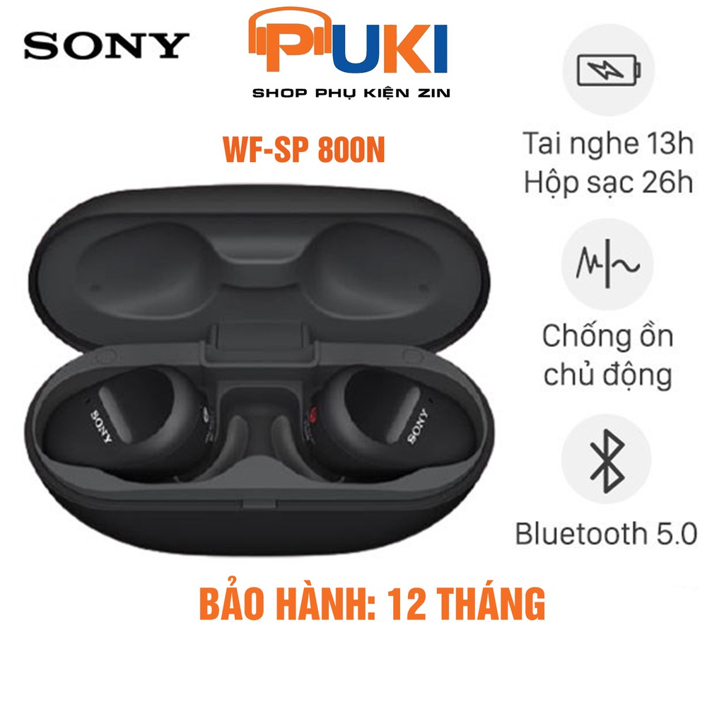 Tai nghe không dây Sony WF SP800N - Tai nghe thể thao chống ồn true wireless
