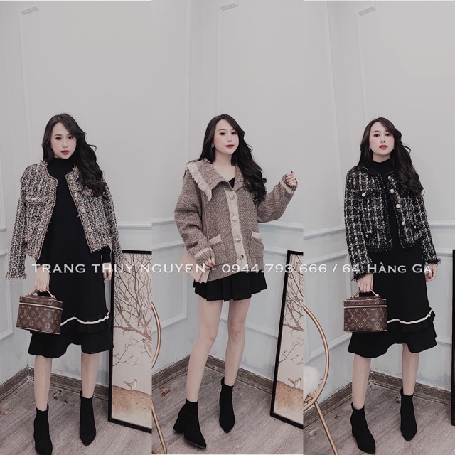 (CÓ SĂN) Áo khoác dạ nhũ khuy đồng sz ml hàng SDD loại 1 | BigBuy360 - bigbuy360.vn