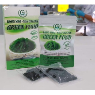 100g rong nho tách nước nở ra Green Food Freeship