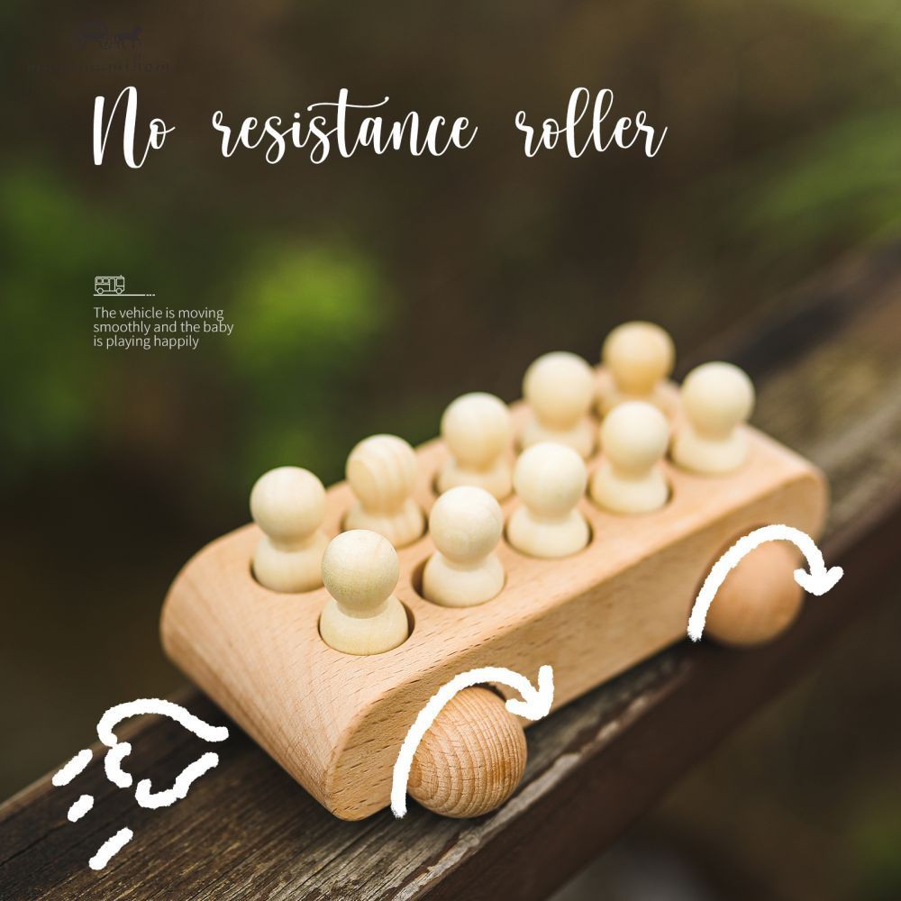 Đồ chơi xe hơi Mamimamihome bằng gỗ an toàn giáo dục sớm dành cho trẻ em