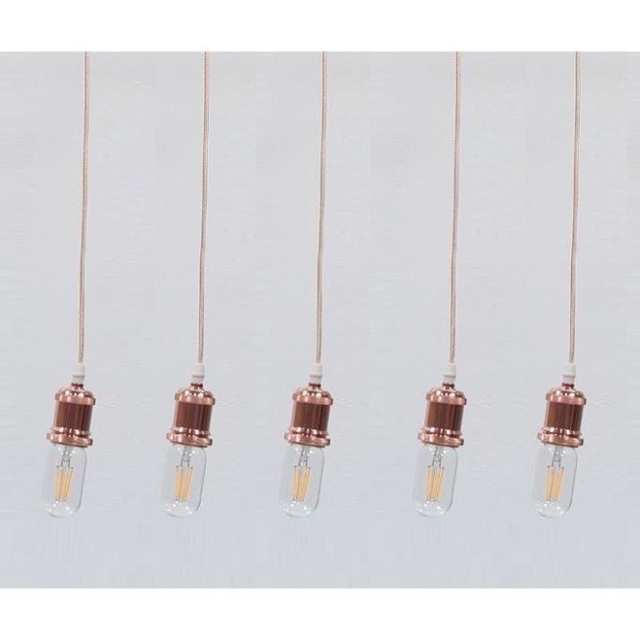 Bộ 5 dây đèn thả cổ điển bóng đèn Led Edison T45 4W