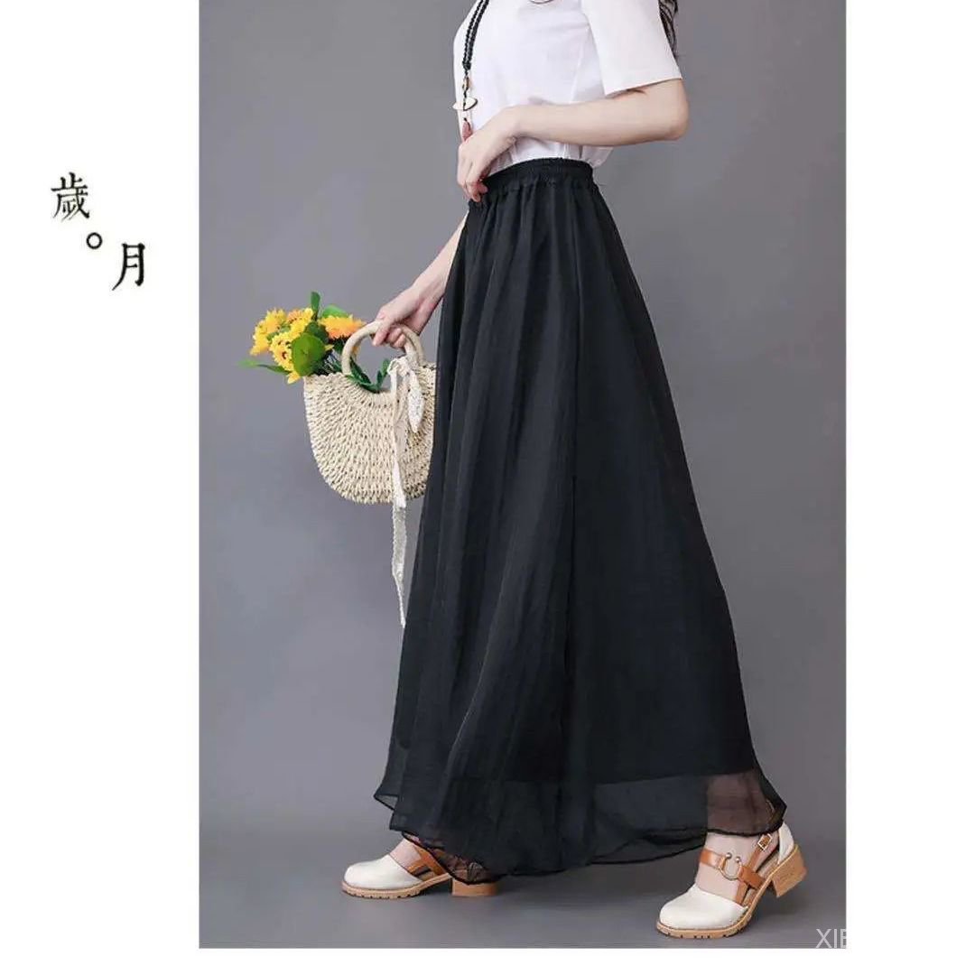 Quần Voan Dài Ống Rộng Thời Trang Dành Cho Nữ | BigBuy360 - bigbuy360.vn