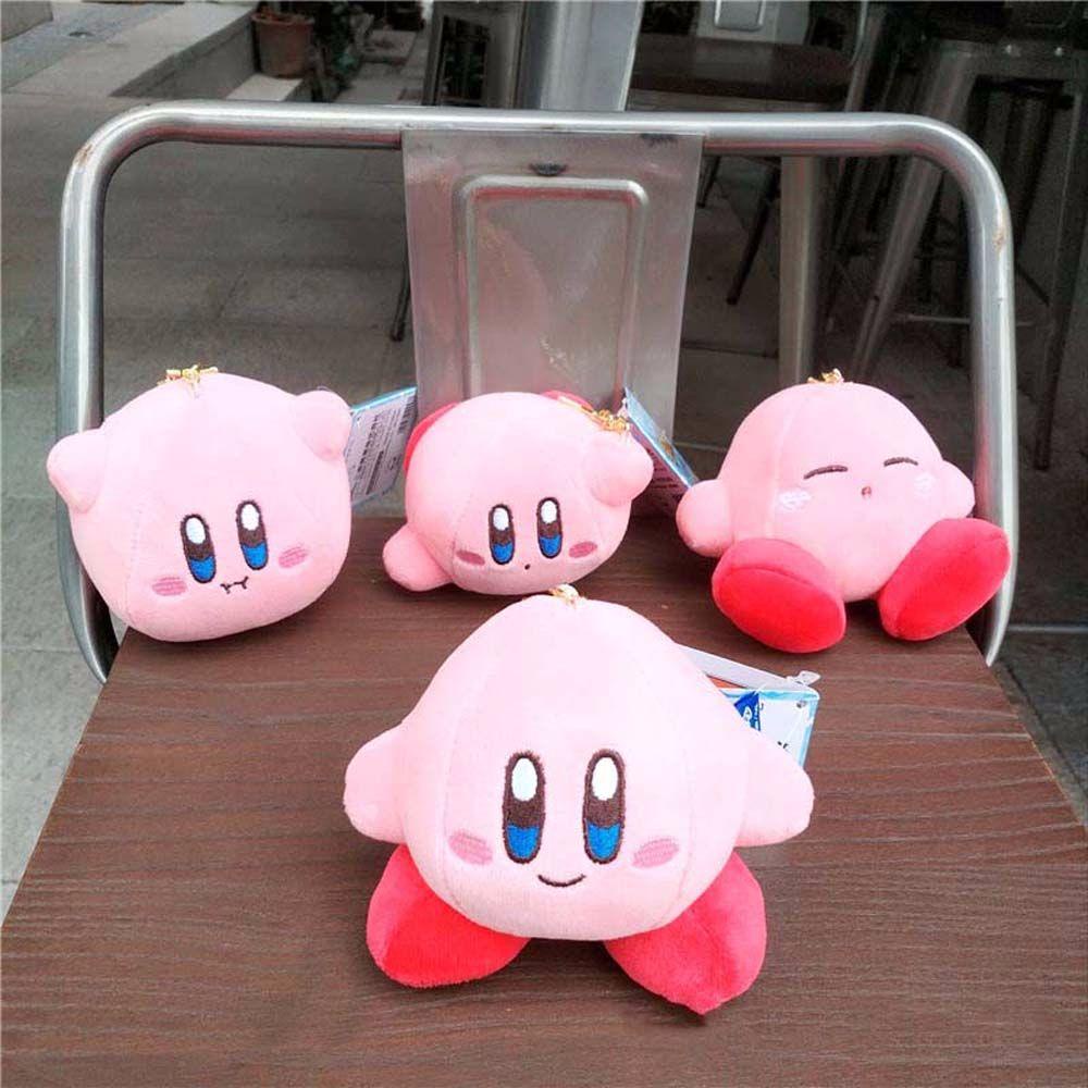 LANFY Móc Khóa Hình Các Nhân Vật Hoạt Hình Kirby Nhồi Bông Đáng Yêu