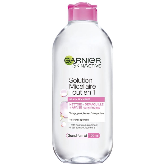 Tẩy Trang Garnier Tout En 400ml chuẩn PhápHồng da nhạy cảm