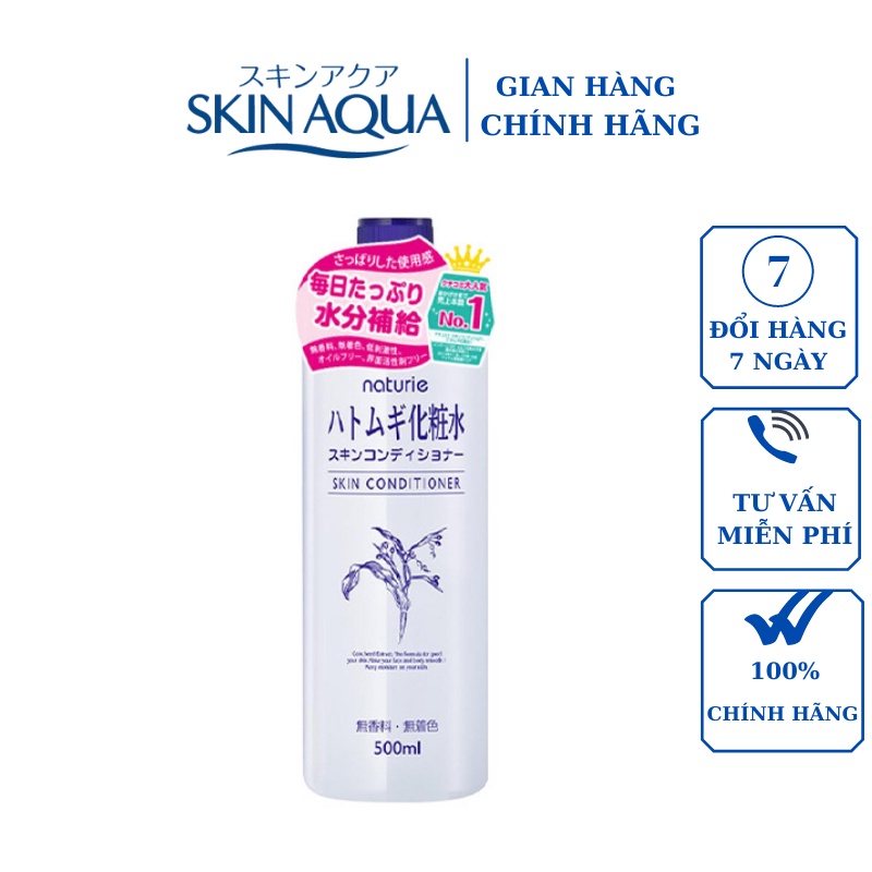 Nước Hoa Hồng Ý Dĩ Naturie Skin Conditioner Nhật Bản 500ml