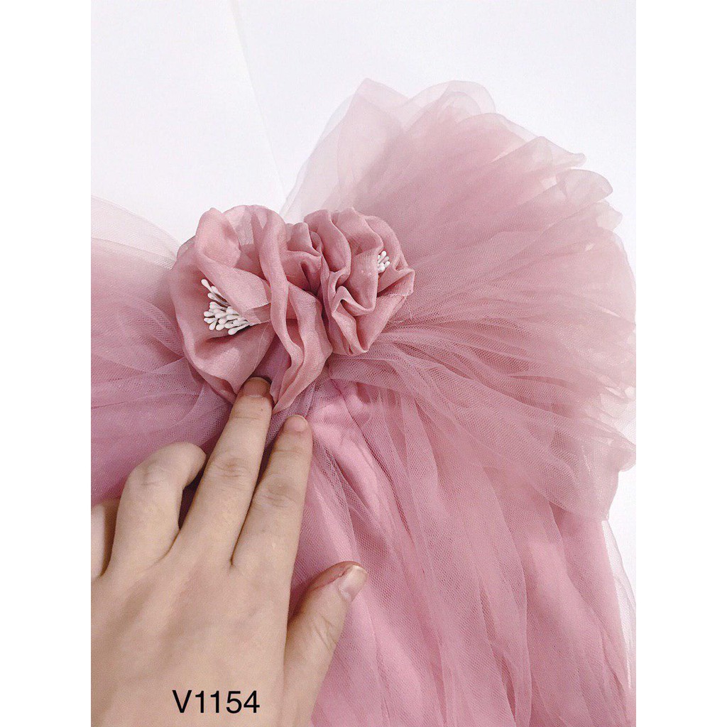 [ xả kho ] MiD Đầm ôm tôn dáng ngực hoa V1154 Mie Design kèm ảnh thật