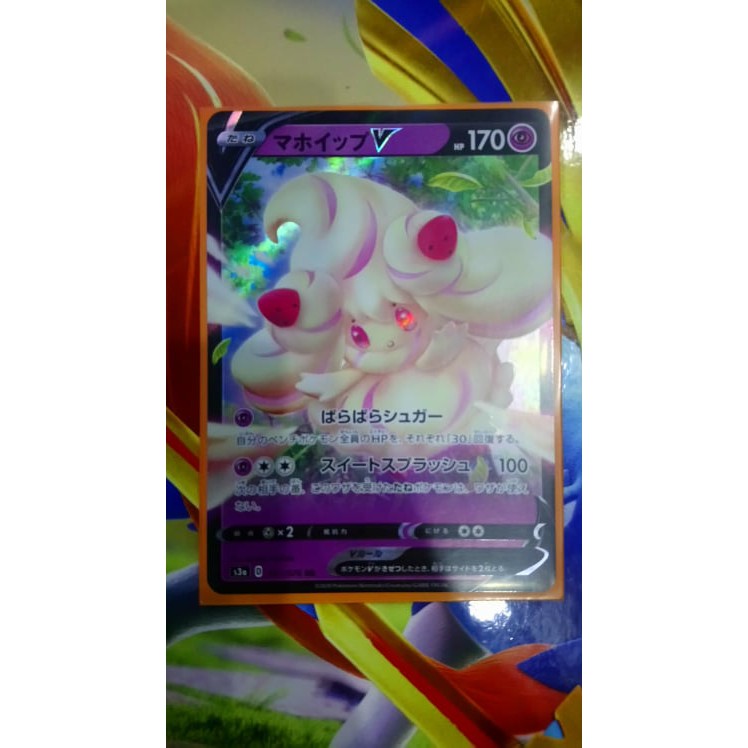 (Bản Tiếng Nhật) Thẻ bài TCG Pokemon Alcremie V- Trading Card Game Pokemon TCG