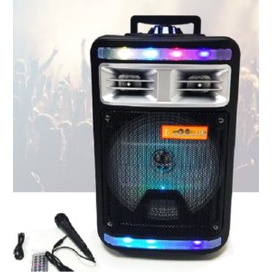 Loa kéo di động KARAOKE bluetooth KIMISO QS-4000 (Bass 8&quot;, 1 Micro có dây) -dc4690