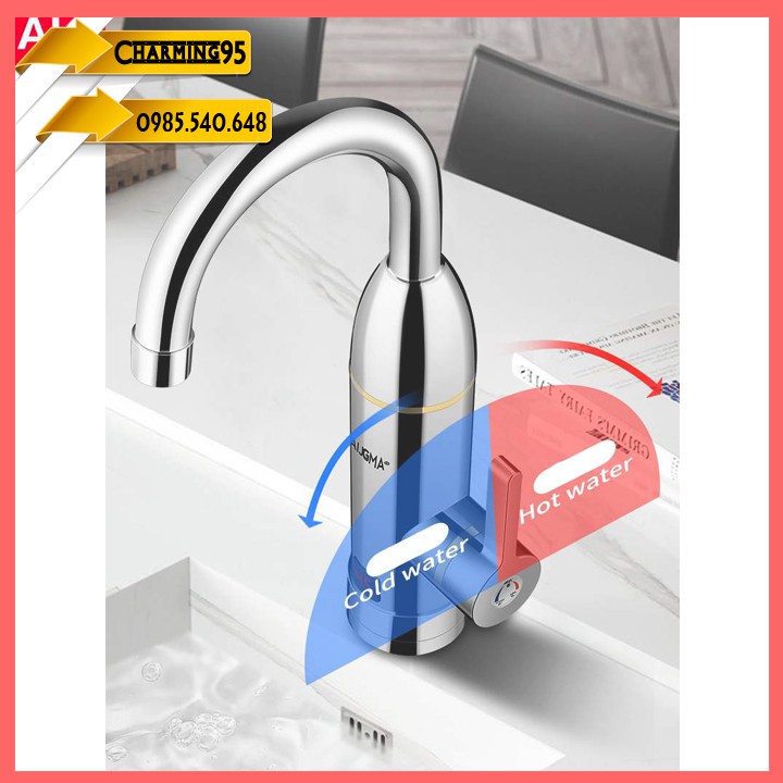Máy/vòi nước nóng trực tiếp cao cấp OP-01 led, chống giật RE0380