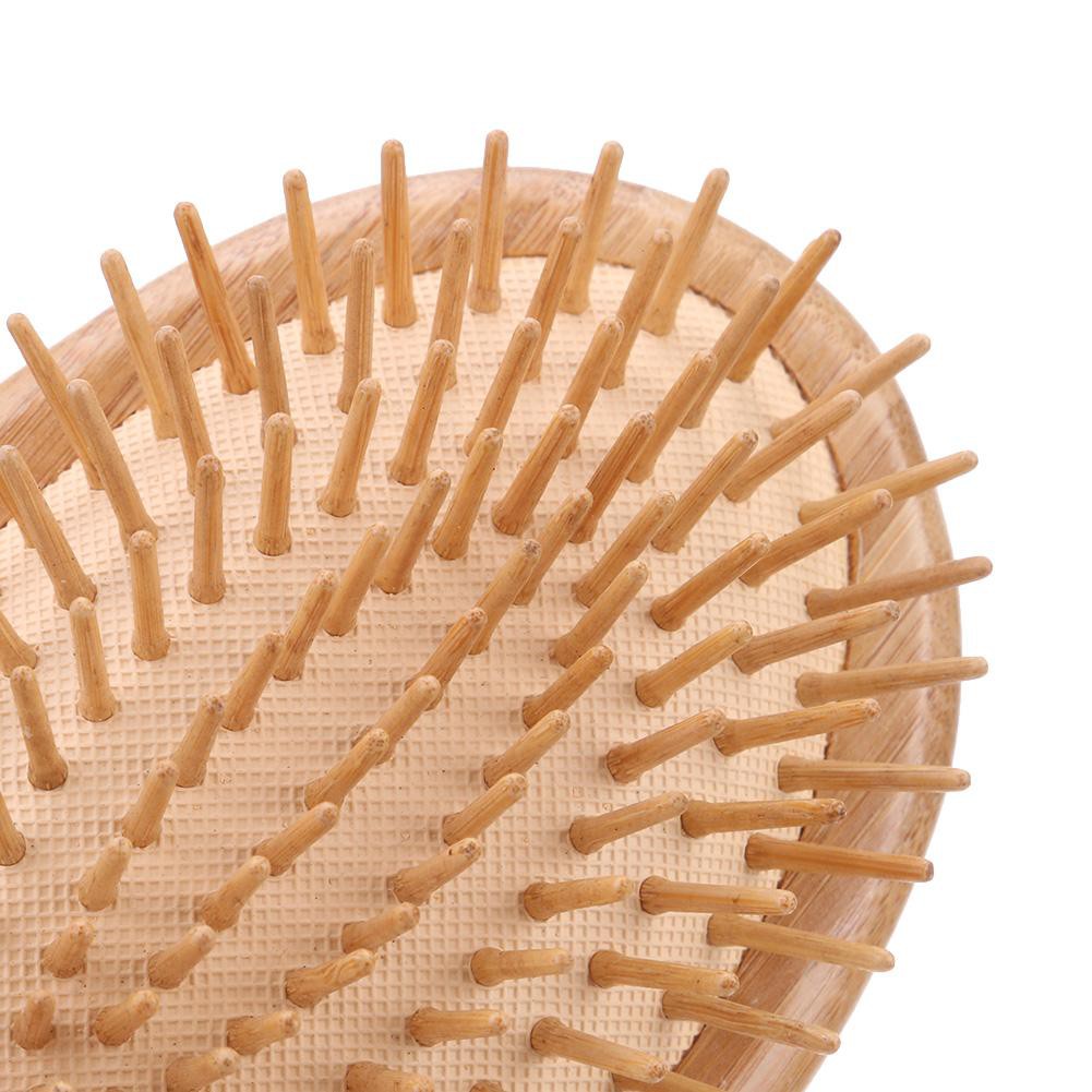 Women&#39;s Fashion Wooden Bamboo Anti-static Hair Vent Brushes Care Air Cushion Massage Comb