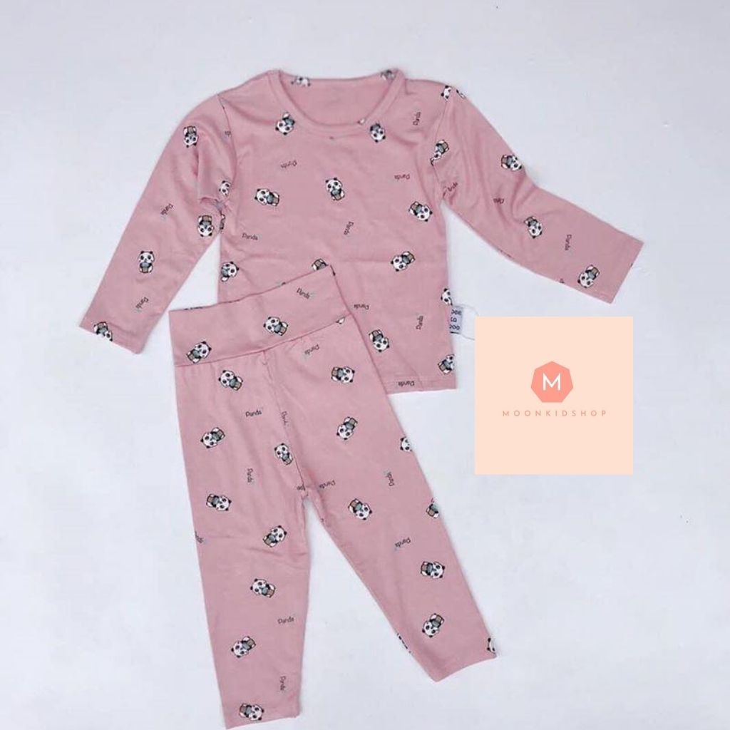 Bộ body MINKY dài tay cho bé CAM KẾT VẢI ĐẸP họa tiết gấu panda, cotton 100% hoàn tiền khi không ưng ý