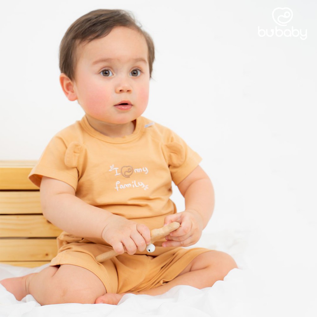 [Hot Items] Bộ cộc tay cài sau tai gấu trẻ em Buganik Baby Pooh BOC012.01 Bu