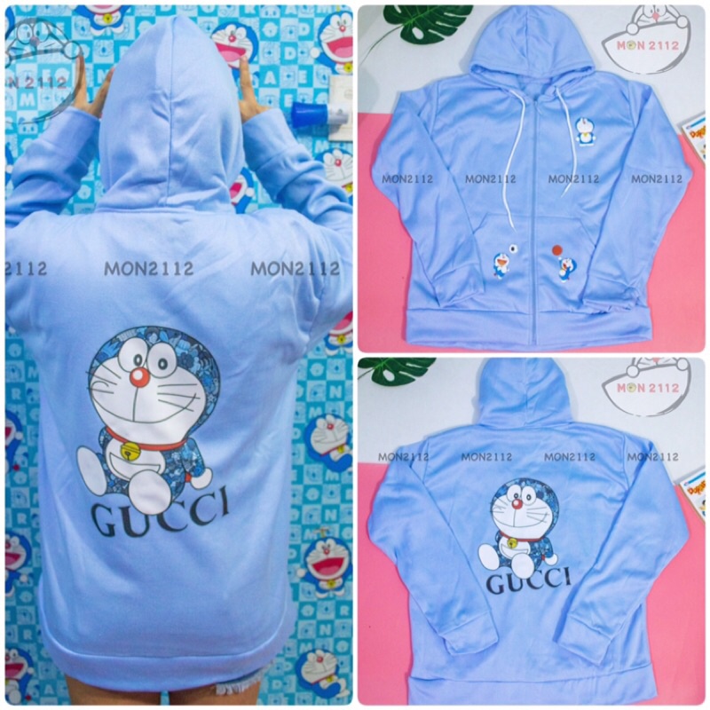 Áo khoác Doraemon Doremon thun nữ freesize 40-65kg vải nỉ mòng | BigBuy360 - bigbuy360.vn