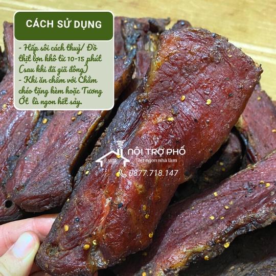 Thịt lợn khô xé nhỏ | Đặc Sản Thịt Lợn gác bếp Nội Trợ Phố | thơm ngon chuẩn vị 5⭐(100g) | Tặng CHẲM CHÉO ĐỈNH | BigBuy360 - bigbuy360.vn