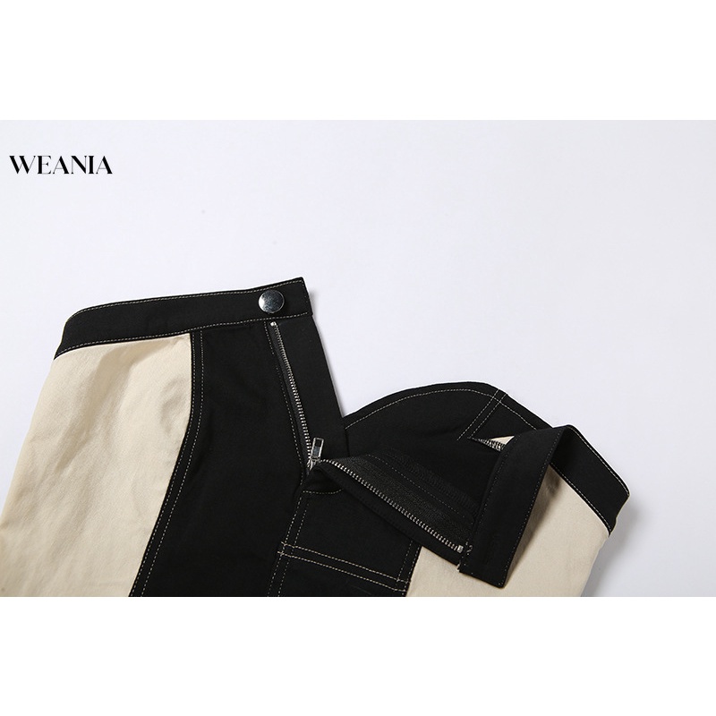 Áo ống WEANIA phối khóa kéo thời trang dành cho nữ