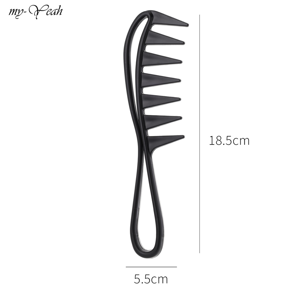 MONJA [Hàng mới về] Lược Nhựa Chải Tóc Gỡ Rối Thiết Kế Răng Thưa Mát-Xa Da Đầu Chuyên Dụng Cho Salon