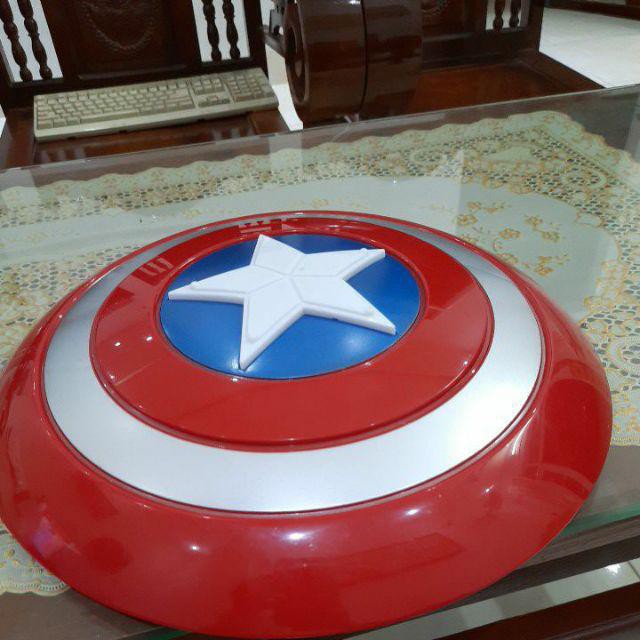 Bộ khiên và mặt nạ Captain America siêu anh hùng đội trưởng Mỹ (nhạc + đèn)