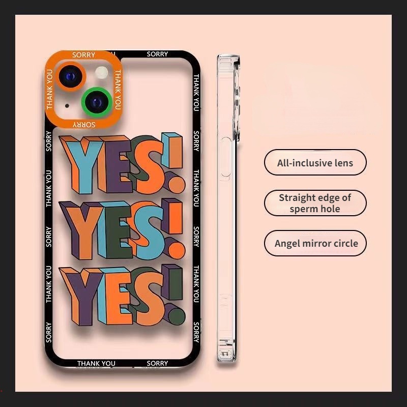 Ốp Điện Thoại Silicon Mềm Trong Suốt In Chữ Thời Trang Cho IPhone 13 12 11 Pro Max X XS Max XR 6 6s 7 8 Plus