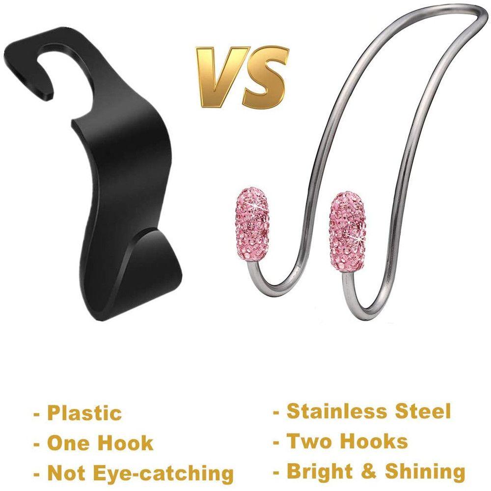 Set 2 Móc Treo Đồ Gắn Ghế Sau Xe Hơi Tiện Dụng