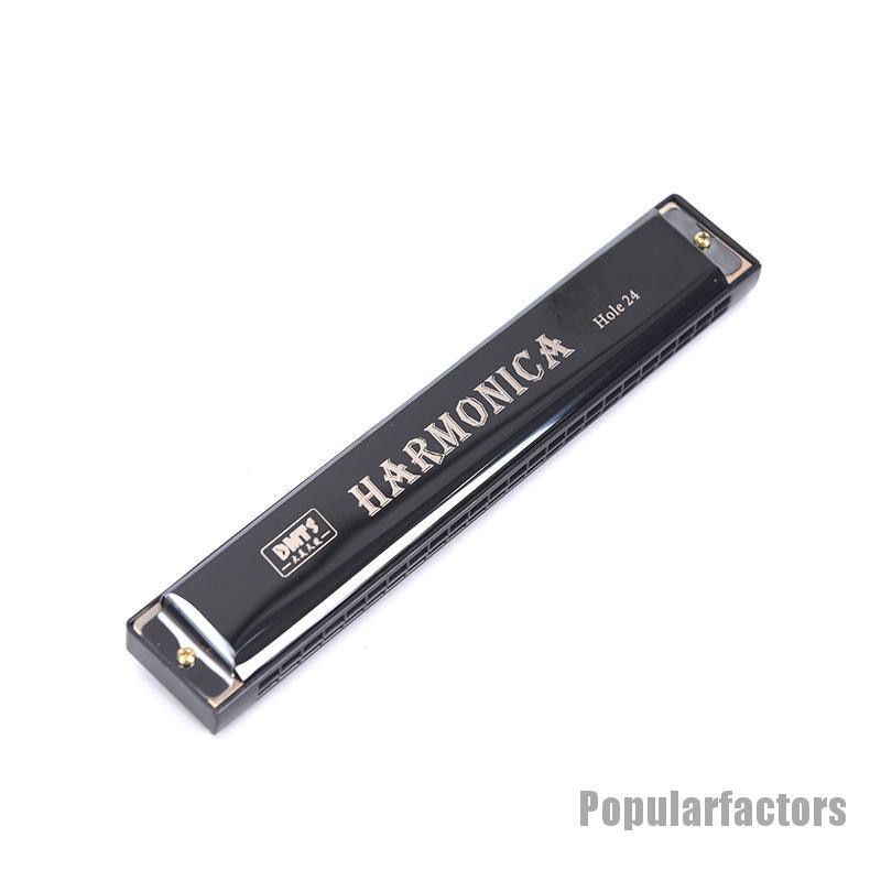 Kèn harmonica tremolo 24 lỗ 2 màu tự chọn