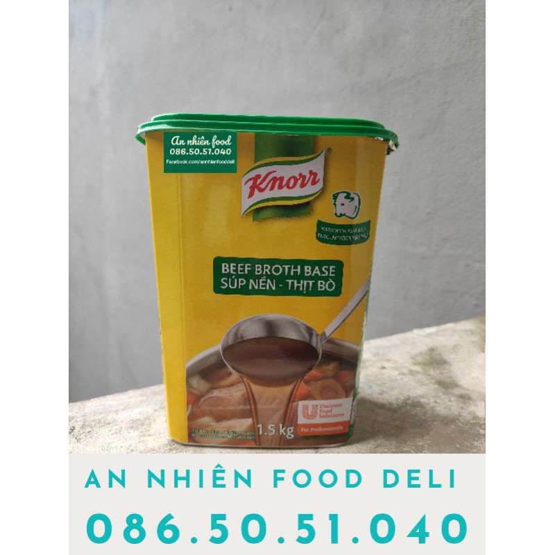 [Mã 159FMCGSALE giảm 8% đơn 500K] Súp Nền Thịt Bò nhãn hiệu Knorr hộp 1,5kg
