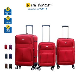 Vali kéo du lịch vải cao cấp VLX-019 kích thước 20, 24, 28 inch chính hãng Hùng Phát