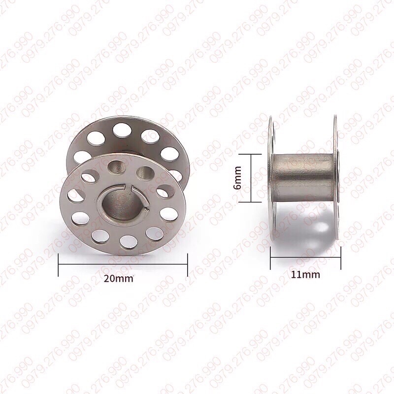 Hộp nhựa có đựng 25 suốt chỉ