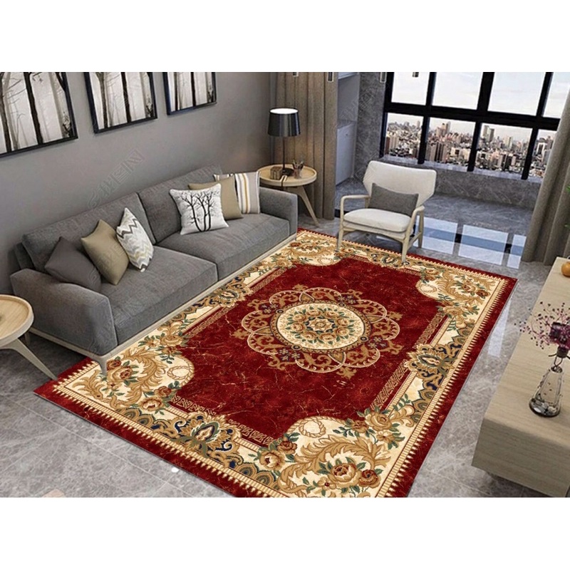 Thảm trải sàn Bali 5D mẫu hoàng gia hoa gấm cap cấp - tham trai san kt 1m6x2m3 và 2mx3m