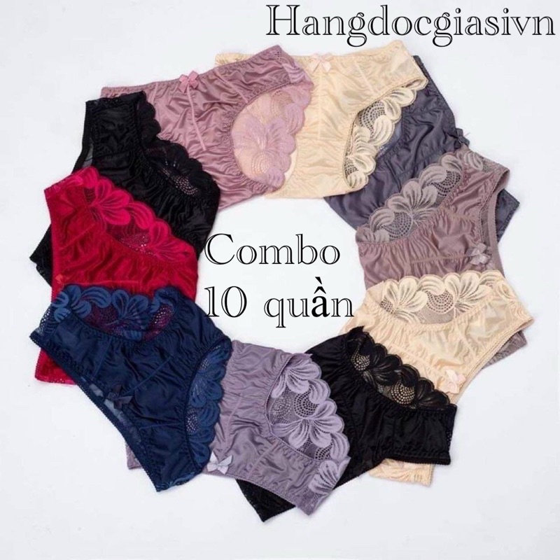 Combo 10 Quần Lót Ren Phi Lụa MS270 - Quần Lót Nữ Ren Quyến Rũ