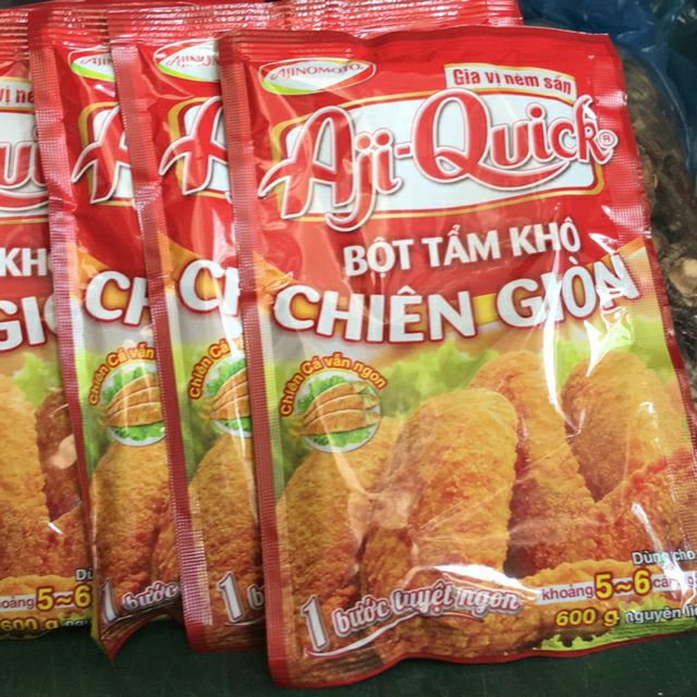 Bột tẩm khô chiên giòn - gia vị nêm sẵn Aji-quick [1gói 42gam]