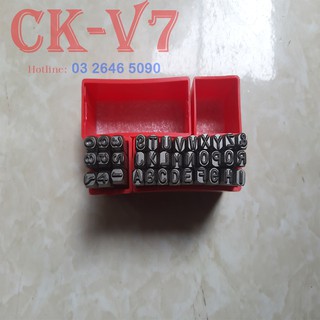 Combo bộ đục đóng chữ và số 4mm