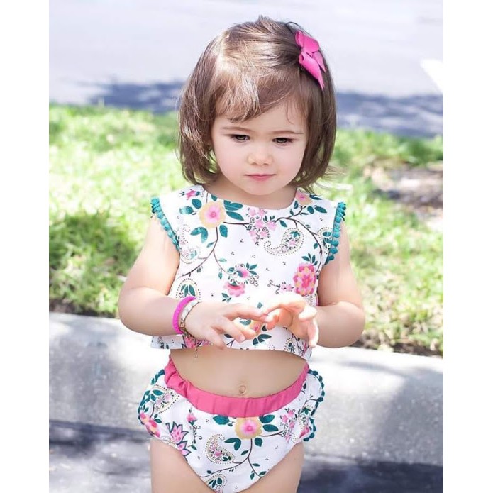 Bộ bé gái in hoa siêu cute size 70