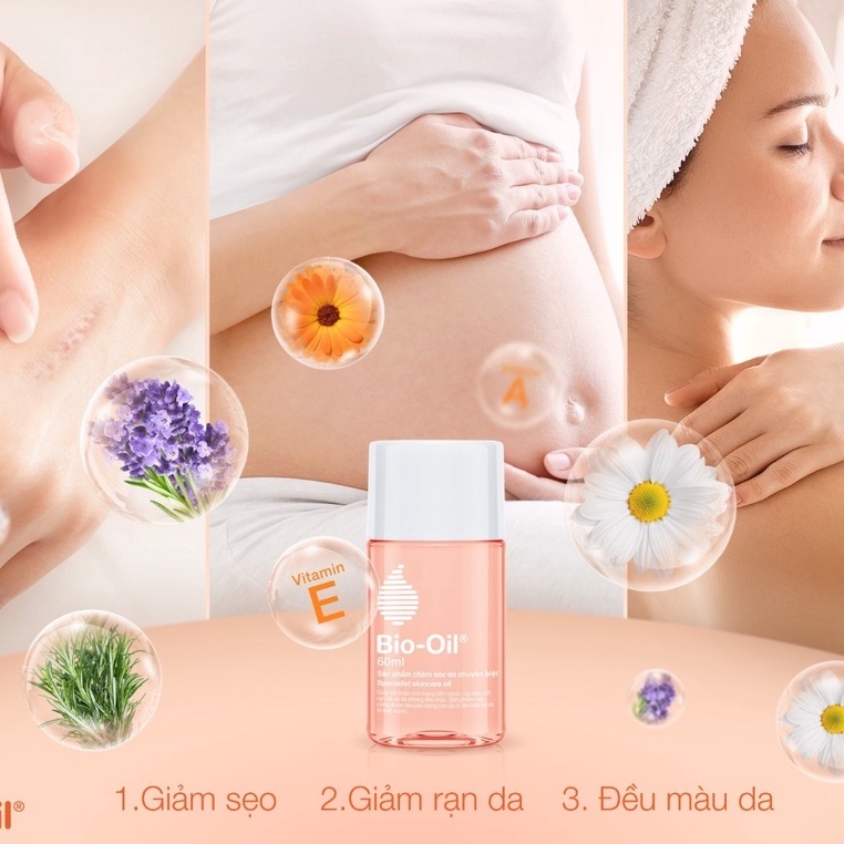 Tinh dầu chống rạn da bà bầu Bio oil hết rạn da mờ sẹo hết thâm da trong quá trình mang thai và sau sinh