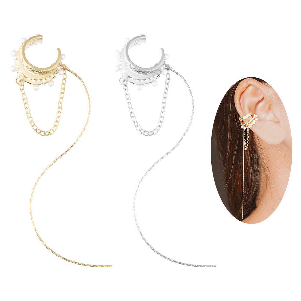 Khuyên Tai Dạng Chuỗi Dài Nhiều Lớp Thời Trang Cho Nữ