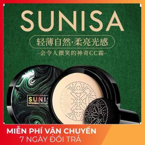 [FREESHIP] Phấn Sunisa phấn nước BB Cream Air Cushion cho màu tự nhiên và làm sáng màu kèm mút trang điểm