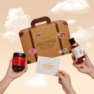 Set Khám Phá Việt Nam Cocoon: combo tẩy tế bào chết da body + nước hoa hồng