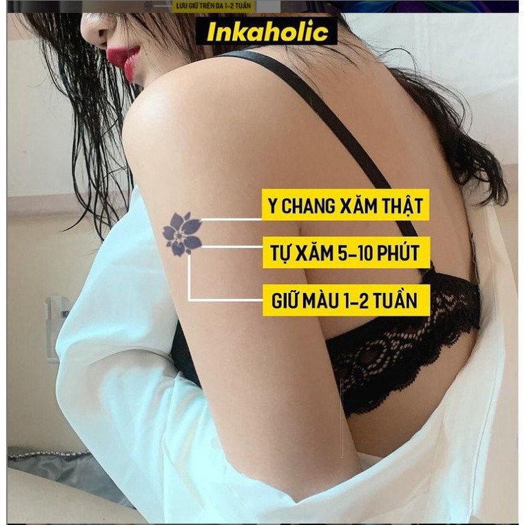 🔥CỰC HOT🔥  💥 Inkaholic xăm tạm thời Y HỆT xăm thật trong 15 ngày, 100% tự nhiên và chống nước
